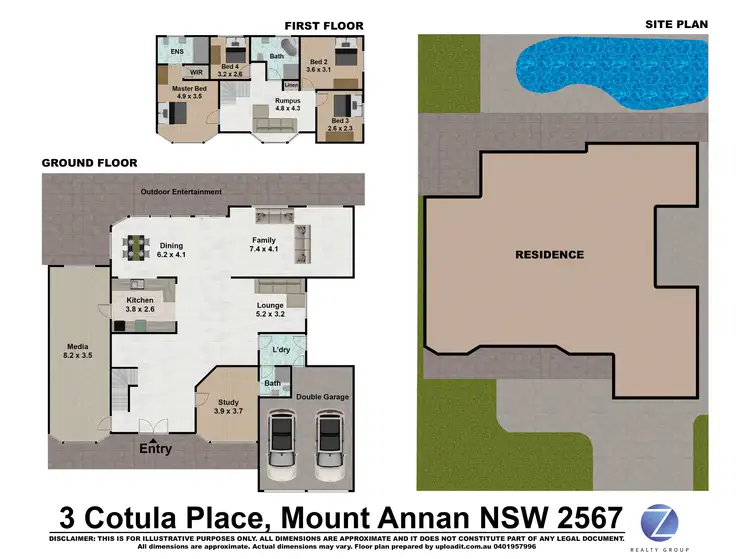 Floorplan of Homely house listing, 3 Cotula Place, Mount Annan NSW 2567