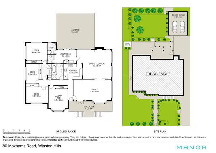 Floorplan of Homely house listing, 80 Moxhams Road, Winston Hills NSW 2153