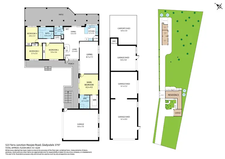 Floorplan of Homely house listing, 523 Little Yarra Road, Gladysdale VIC 3797