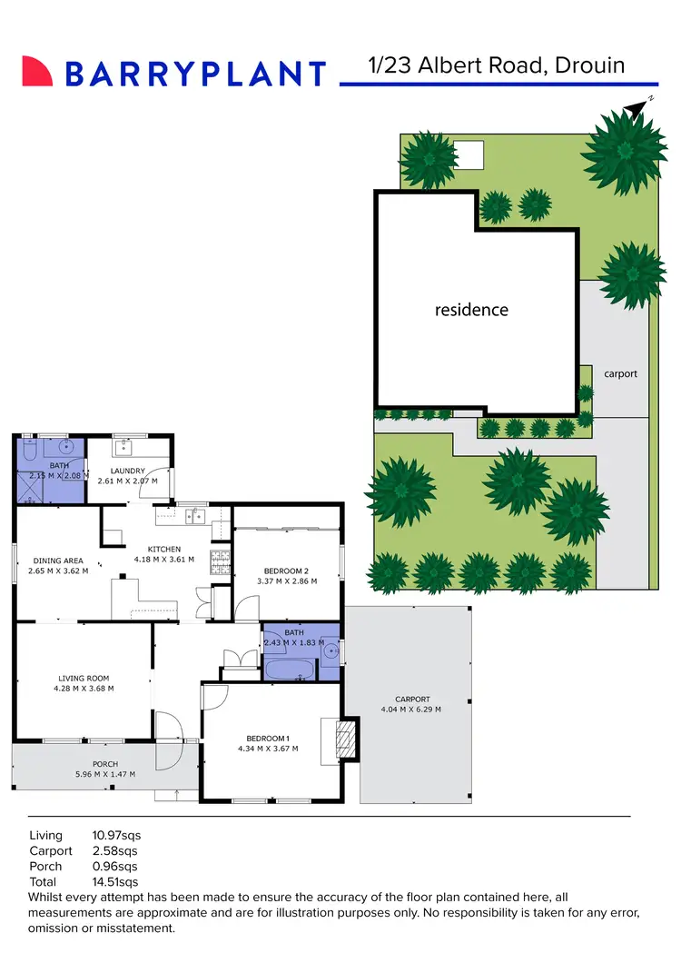 Floorplan of Homely house listing, 1/23 Albert Road, Drouin VIC 3818