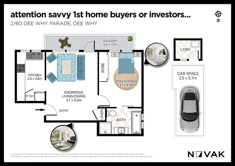 Floorplan of Homely apartment listing, 2/60 Dee Why Parade, Dee Why NSW 2099