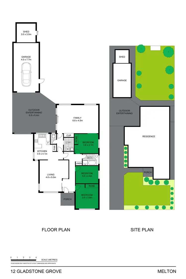 Floorplan of Homely house listing, 12 Gladstone Grove, Melton VIC 3337