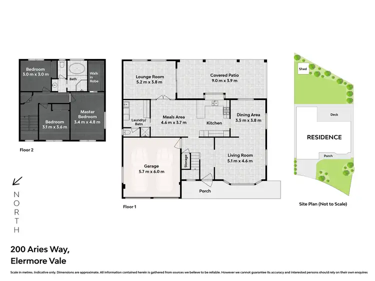 Floorplan of Homely house listing, 200 Aries Way, Elermore Vale NSW 2287