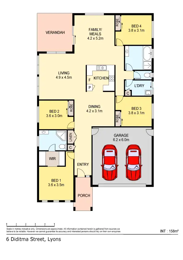 Floorplan of Homely house listing, 6 Diditma Street, Lyons NT 810
