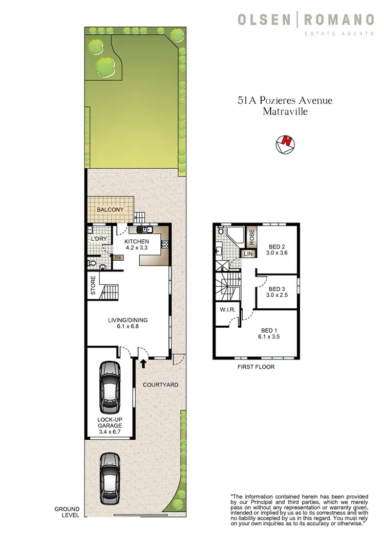 Floorplan of Homely semi-detached listing, 51a Pozieres Avenue, Matraville NSW 2036