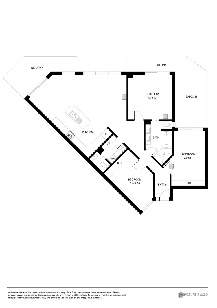 Floorplan of Homely apartment listing, 10/1 Burt Avenue, Findon SA 5023
