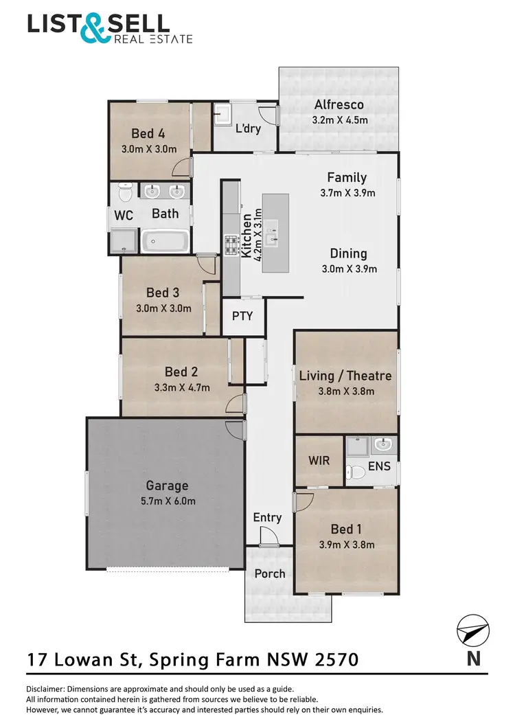 Floorplan of Homely house listing, 17 Lowan Street, Spring Farm NSW 2570