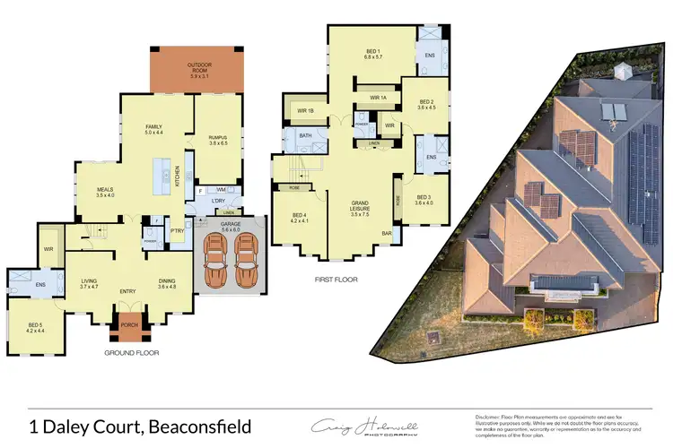 Floorplan of Homely house listing, 1 Daley Court, Beaconsfield VIC 3807