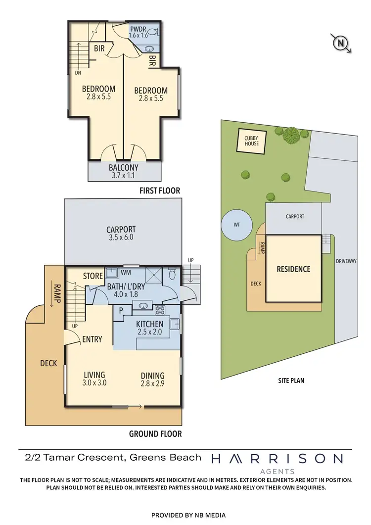 Floorplan of Homely unit listing, 2/2 Tamar Crescent, Greens Beach TAS 7270