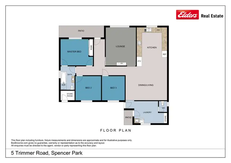 Floorplan of Homely house listing, 5 Trimmer Road, Spencer Park WA 6330