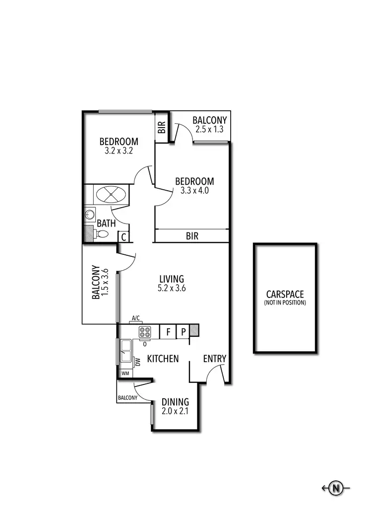 Floorplan of Homely apartment listing, 9/23 William Street, South Yarra VIC 3141