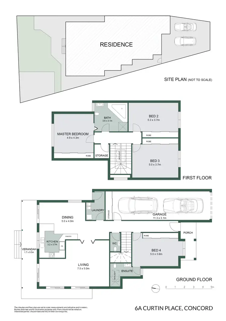 Floorplan of Homely house listing, 6A Curtin Place, Concord NSW 2137