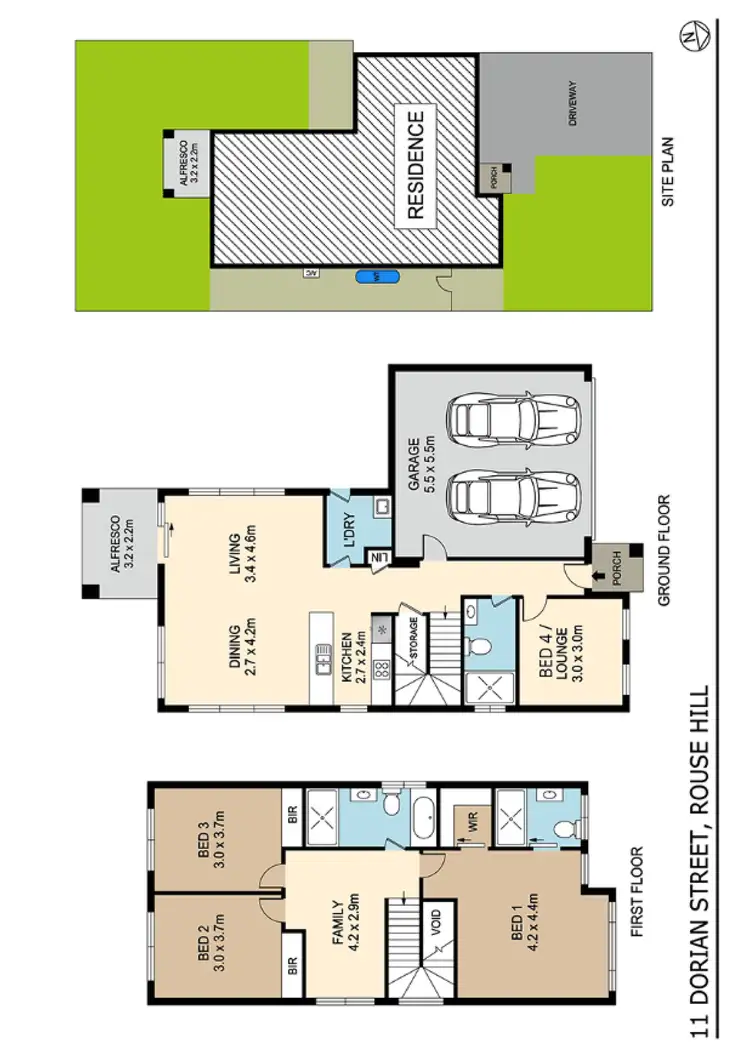 Floorplan of Homely house listing, 11 Dorian Street, Rouse Hill NSW 2155