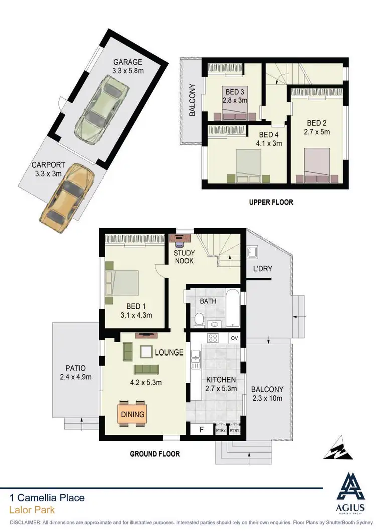Floorplan of Homely house listing, 1 Camellia Place, Lalor Park NSW 2147
