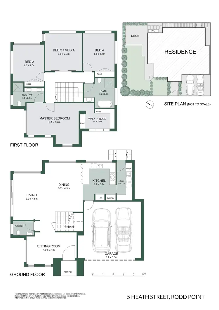 Floorplan of Homely house listing, 5 Heath Street, Rodd Point NSW 2046