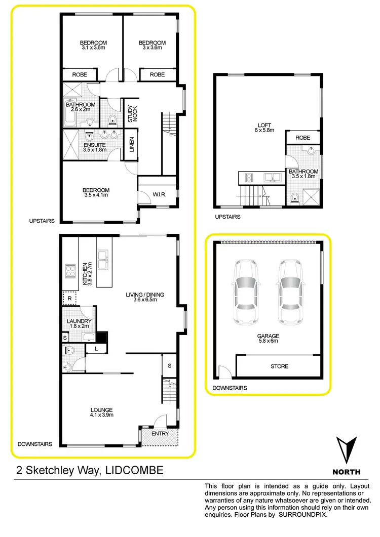 Floorplan of Homely house listing, 2 Sketchley Way, Lidcombe NSW 2141