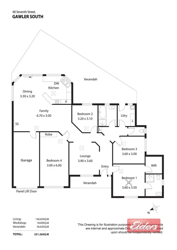 Floorplan of Homely house listing, 60 Seventh Street, Gawler South SA 5118