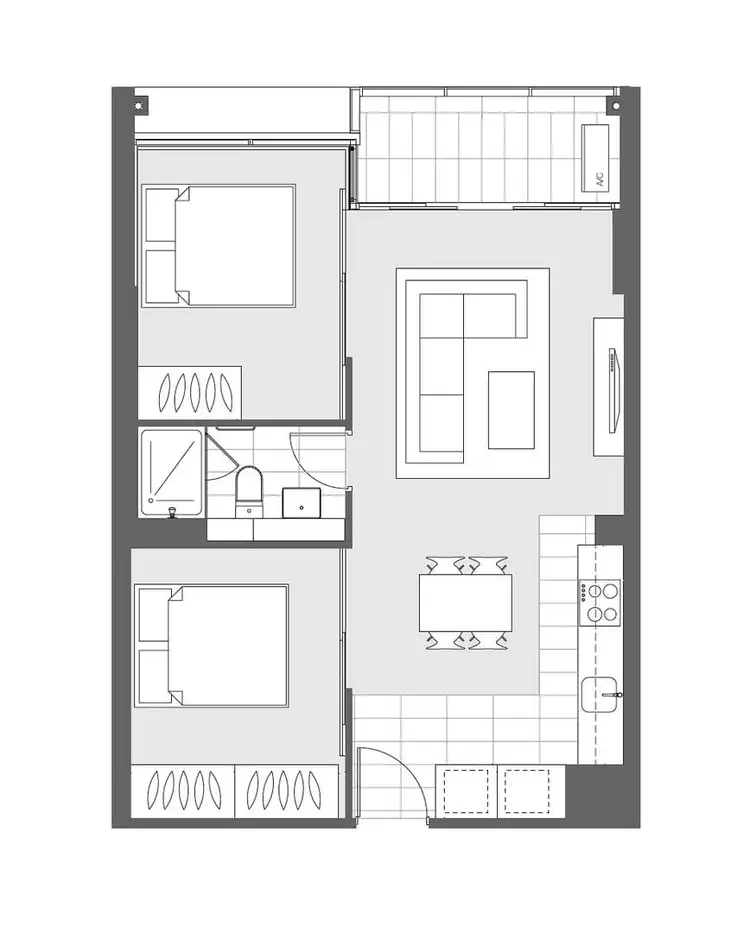 Floorplan of Homely apartment listing, 2801/639 Lonsdale Street, Melbourne VIC 3000