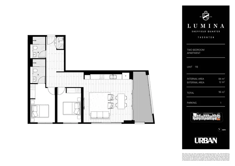Floorplan of Homely apartment listing, 118/26A Lord Sheffield Circuit, Penrith NSW 2750