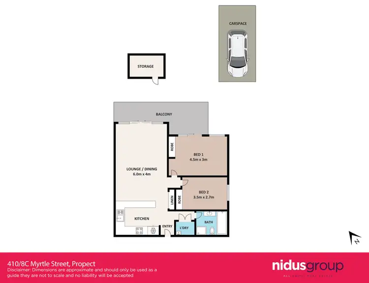 Floorplan of Homely unit listing, 410/8C Myrtle Street, Prospect NSW 2148