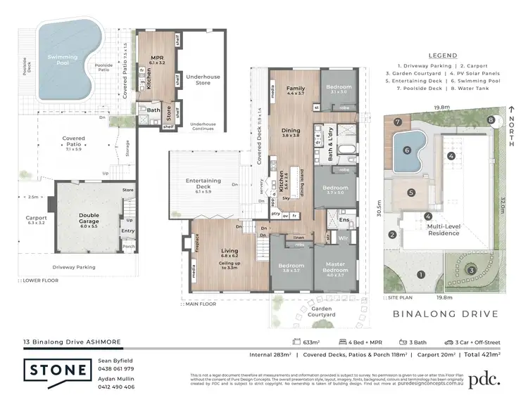 Floorplan of Homely house listing, 13 Binalong Drive, Ashmore QLD 4214