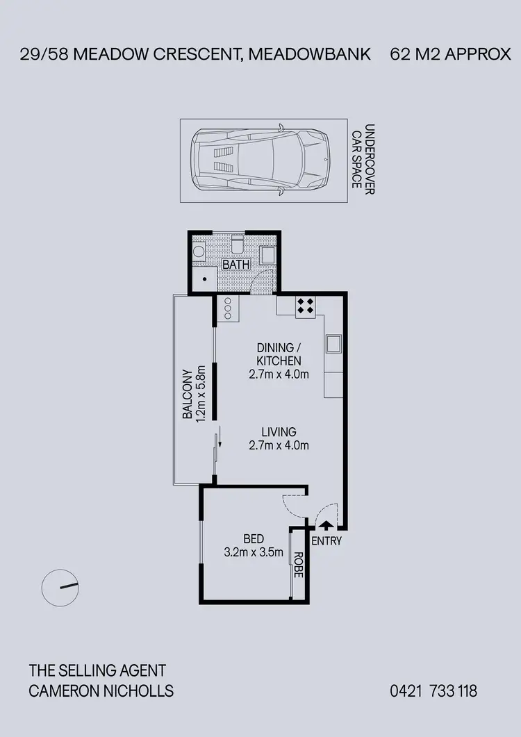 Floorplan of Homely apartment listing, 29/58 Meadow Crescent, Meadowbank NSW 2114