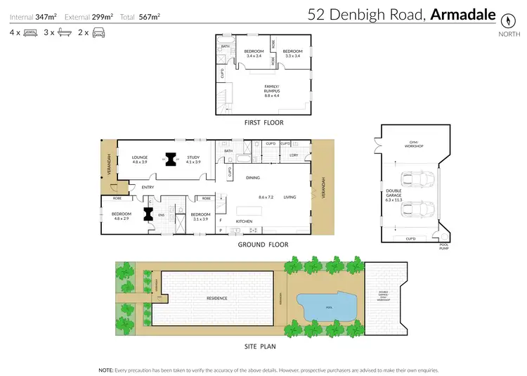 Floorplan of Homely house listing, 52 Denbigh Road, Armadale VIC 3143