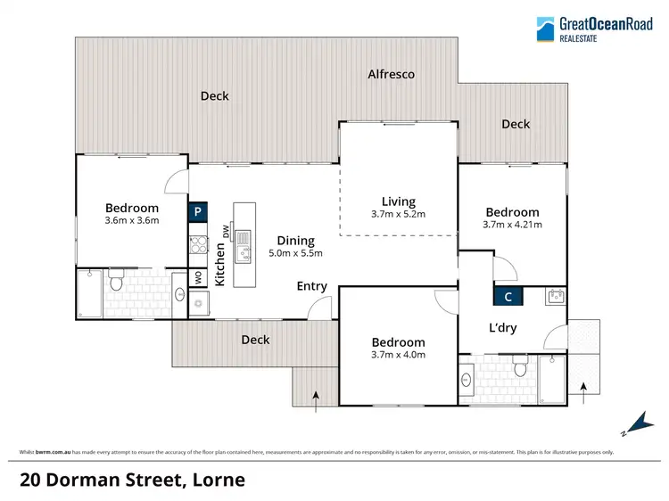 Floorplan of Homely house listing, 20 Dorman Street, Lorne VIC 3232