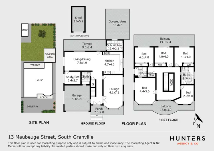 Floorplan of Homely house listing, 13 Maubeuge Street, Granville NSW 2142