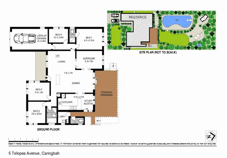 Floorplan of Homely house listing, 5 Telopea Avenue, Caringbah South NSW 2229
