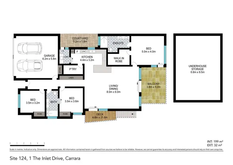 Floorplan of Homely retirement listing, 124/1 The Inlet Drive, Carrara QLD 4211