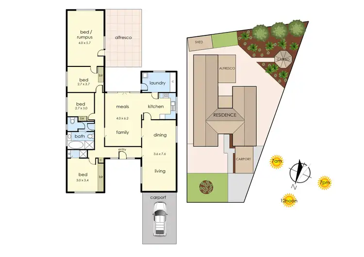 Floorplan of Homely house listing, 12 Fulham Close, Frankston South VIC 3199