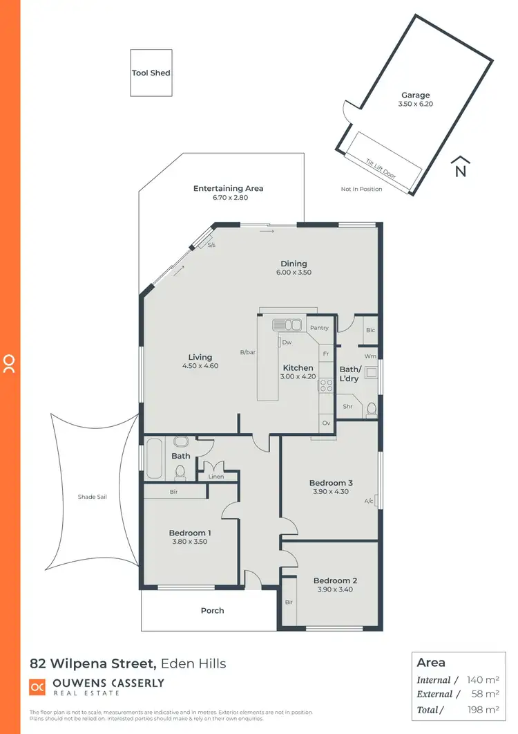 Floorplan of Homely house listing, 82 Wilpena Street, Eden Hills SA 5050