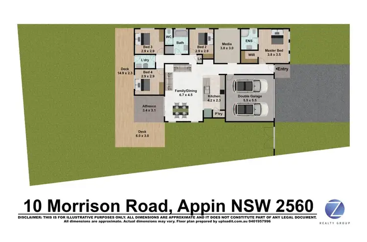 Floorplan of Homely house listing, 10 Morrison Road, Appin NSW 2560