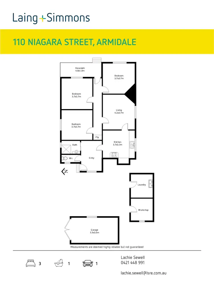 Floorplan of Homely house listing, 110 Niagara Street, Armidale NSW 2350
