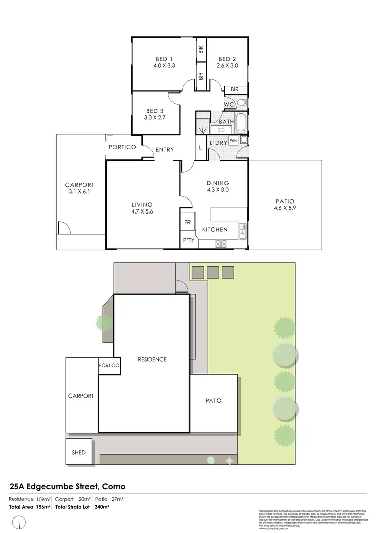 Floorplan of Homely house listing, 25a Edgecumbe Street, Como WA 6152