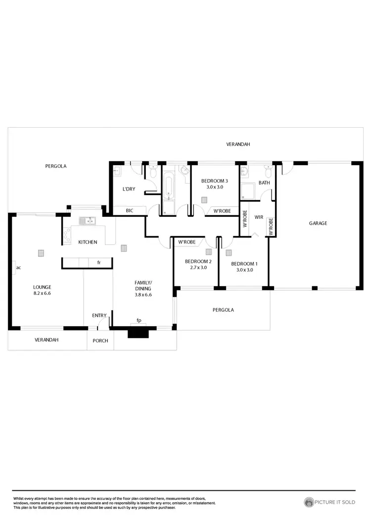 Floorplan of Homely house listing, 42 Caroline Drive, Fulham Gardens SA 5024