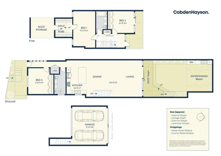 Floorplan of Homely house listing, 48 Burt Street, Rozelle NSW 2039