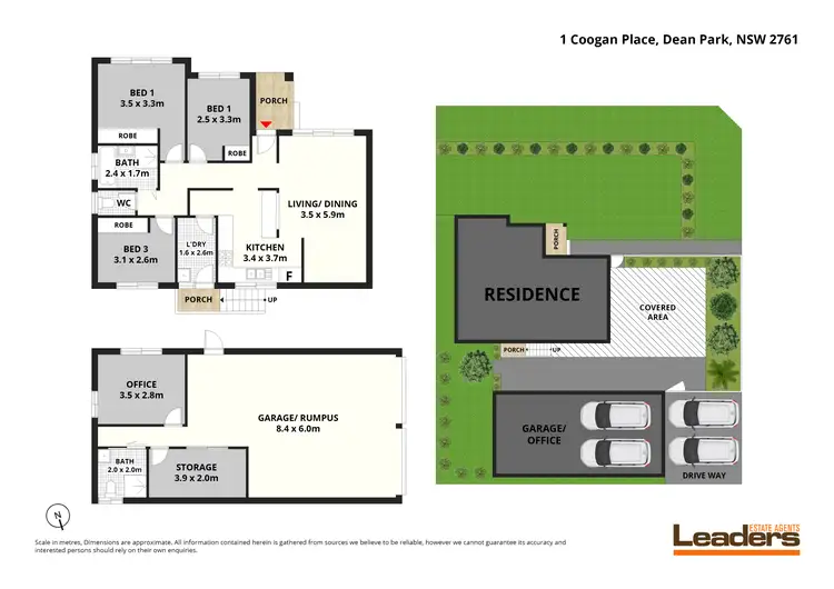 Floorplan of Homely house listing, 1 Coogan Place, Dean Park NSW 2761