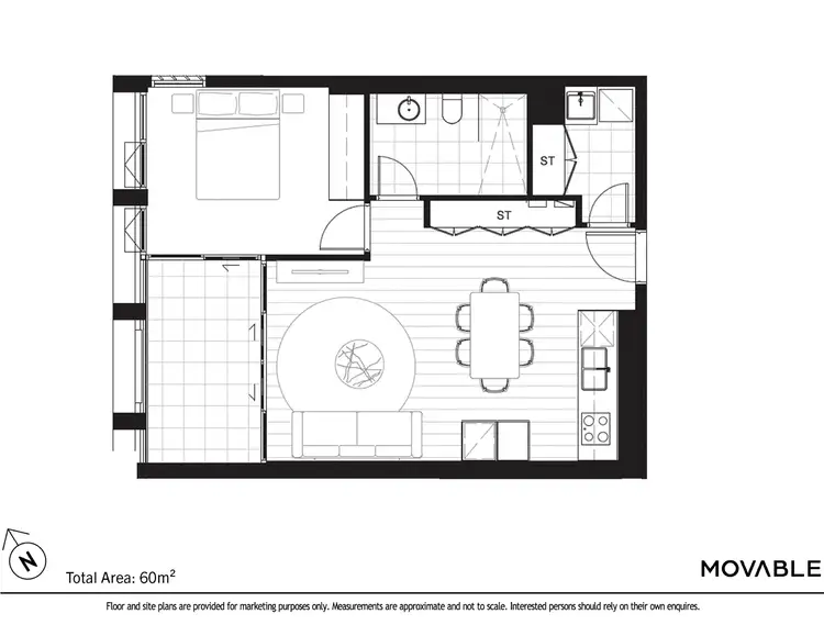 Floorplan of Homely apartment listing, 410/11 Perkins Street, Newcastle NSW 2300