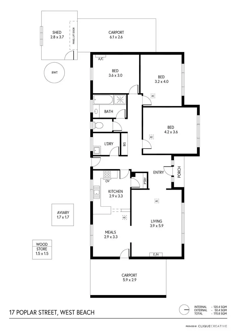 Floorplan of Homely house listing, 17 Poplar Street, West Beach SA 5024