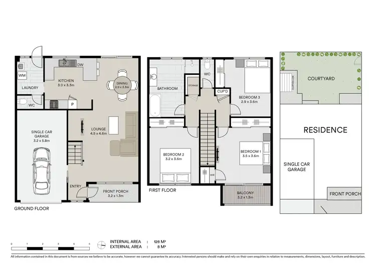 Floorplan of Homely townhouse listing, 10/111 Kalinga Street, West Ballina NSW 2478