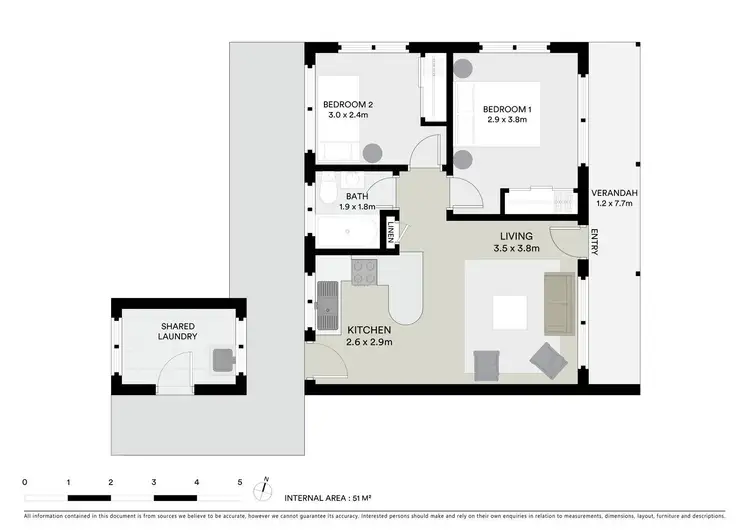 Floorplan of Homely unit listing, 1/28 Warlters Street, Port Macquarie NSW 2444