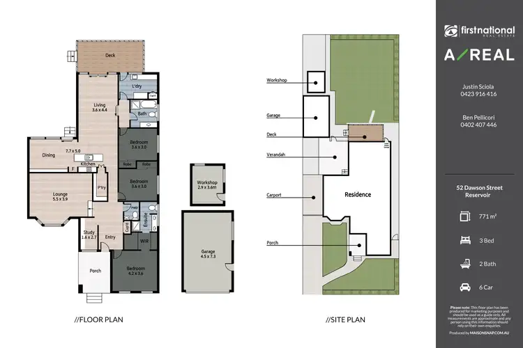 Floorplan of Homely house listing, 52 Dawson Street, Reservoir VIC 3073