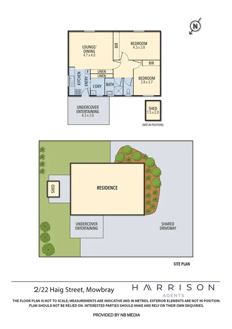 Floorplan of Homely unit listing, 2/22 Haig Street, Mowbray TAS 7248