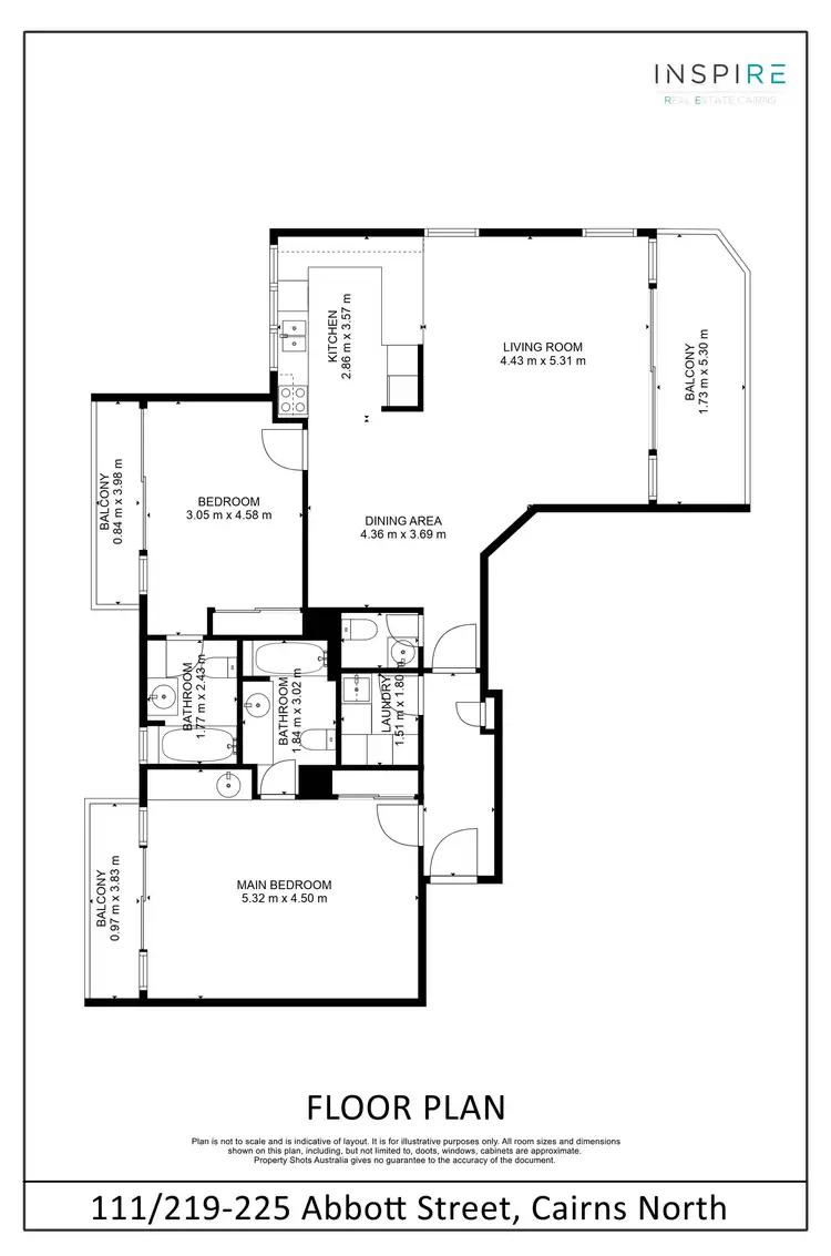 Floorplan of Homely unit listing, 111/219-225 Abbott Street, Cairns North QLD 4870