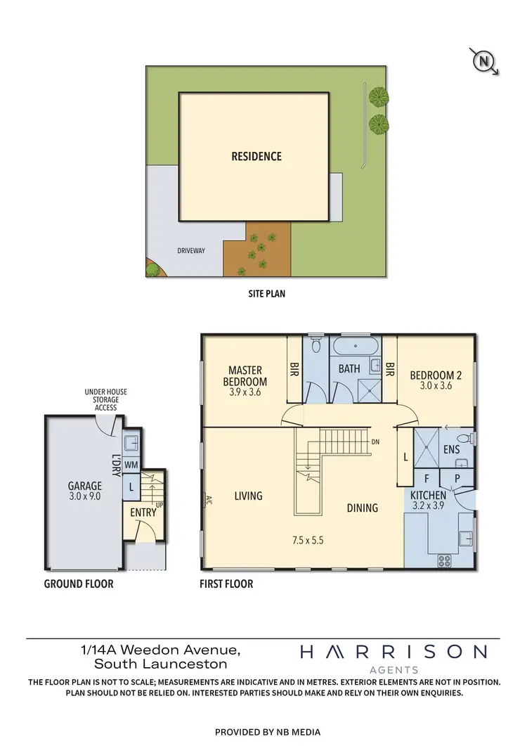 Floorplan of Homely unit listing, 1/14A Weedon Avenue, South Launceston TAS 7249