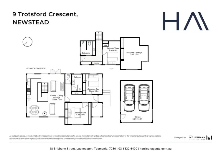 Floorplan of Homely house listing, 9 Trotsford Crescent, Newstead TAS 7250