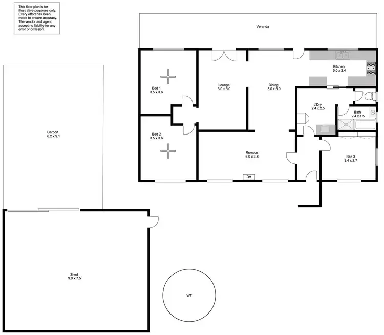 Floorplan of Homely house listing, 84 Baltimore Street, Port Lincoln SA 5606