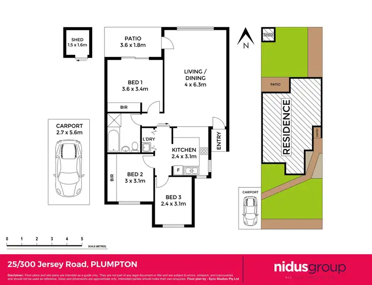 Floorplan of Homely villa listing, 25/300 Jersey Road, Plumpton NSW 2761